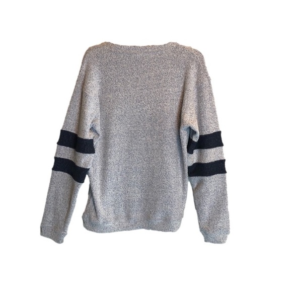 Pacific&Co Oversized Crewneck Long Sleeve Top Groovy Babe Barbie pink Sz Small - Picture 4 of 11